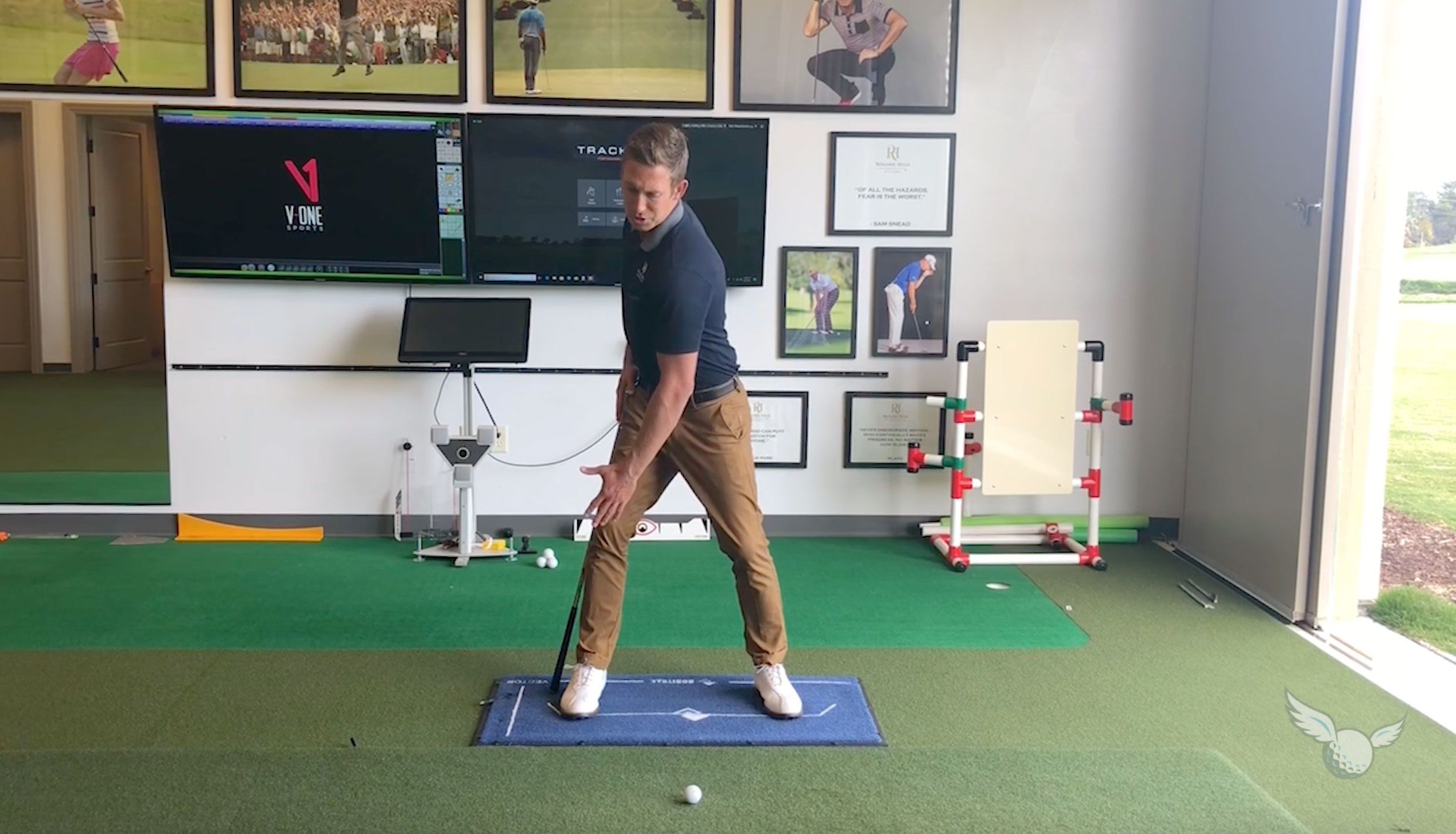 Lower Body Stabilization Drill for a Better Backswing